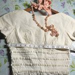 Vintage Deadstock NWT Creamy Off White Dress Henley Jr New York 50s modest dress Photo 5