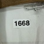 Love Tree  Short Sleeve Button Up Blouse Womens Large White Photo 9