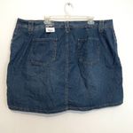 st. john's bay NEW NWT Plus Size Dark Wash Slimming Mini Denim Skort Jean Skort Photo 10