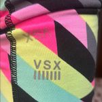 Victoria's Secret  Sport Pink and Yellow Leggings with Geometric Design Photo 4