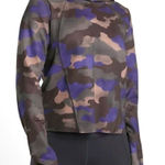 Athleta Pinnacle Sweatshirt Pullover Hoodie in Mantra Print M Photo 0