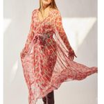 Natalie Martin 💕💕 Fiore Maxi Dress ~ Chiffon Watercolor Dove Medium M NWT Photo 7