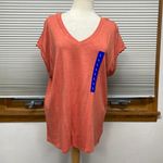 Jessica Simpson NWT Burnt Sienna Comfy V- Neck Short Sleeve Knit Top Photo 3