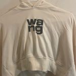 Alexander Wang  Cream Cropped Hoodie Photo 1