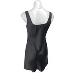 Aritzia Wilfred Black Silk Satin Sleeveless Cami Mini Fit & Flare Tank Dress S Photo 1
