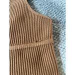 House of Harlow 1960 Sleeveless Brown Plunge V Neck Rib Knit Bodycon Dress XS Photo 3