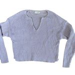 LA Hearts  Pale Pink V Neck Cropped Boxy Side Slit Size Small Photo 0