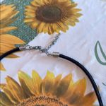 Teardrop Pendant Necklace with Black Cord Photo 2