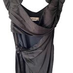 Danielle Guizio Guizio Black Wrapped Cut Out Maxi Dress size small Photo 3