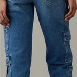 American Eagle  Super High-Rise Baggy Straight Cargo Jeans Photo 0
