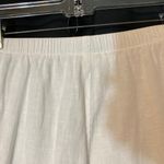 Marc Ware Hot Cotton Linen Cream Ivory White Pull On Casual Crop Capri Pants Size XL Photo 6