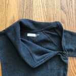 Calvin Klein Short Sleeve Cowl Neck Dark Gray Sweater Dress Women’s Size Small Photo 4