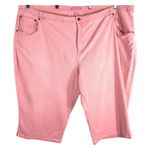Woman Within Plus Size 32W Capri Jeans Light Pink High Rise Natural Fit 1133 Photo 0
