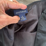 Ann Taylor pure black silk beaded maxi skirt size 8 with a train Photo 8