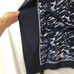 Michael Kors Blue Silk Tunic Top Tie Back Womens S/M Luxury Preppy Classic Photo 5