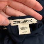 Billabong Navy Floral Print Bell Sleeve Wrap Maxi Dress Kimono Style Medium Photo 5