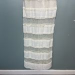 Miguelina Tiered Maxi Column Dress Crochet & Lace White Ivory Sample XS/S Photo 5