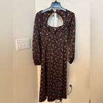 WAYF  Black Floral Long Sleeve Dress Photo 2