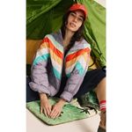 NWT $228 Free People Movement Pippa Packable Puffer Jacket Steel Peach Combo S Gray Photo 1