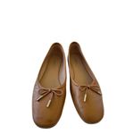 Nordstrom Flats Size 5 Square Toe Brown Leather Slip On Casual Shoes Photo 3