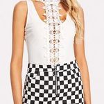 SheIn Black and White Checkered Skirt  Photo 0