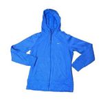Nike Women's Size M Therma- Fit Full Zip Fleece Lined Blue Hooded Jacket Photo 0