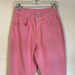 Free People Ragged the Priest Back Slash Pink Mom Jeans Size 28 Photo 5