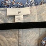 J.Jill  Border Print Maxi Dress Floral Blue Cottage Boho Paisley Size XL NWT Photo 9