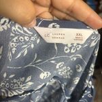 LC Lauren Conrad Lauren Conrad women’s boho Floral Blue and White Women's Dress size XXL Photo 6