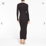 SKIMS Fits Everybody Long Sleeve Maxi Dress Shapewear Same Day Ship NWT XS Onyx Photo 3