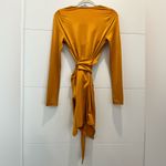 Gold/Mustard Monaco Long Sleeve Spandex Dress Size 4 Yellow Photo 4