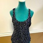 Charlotte Russe  Y2K Navy Sequin Tank Top – Size L – Excellent Condition Photo 0