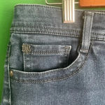 Nine West  Cutoff‎ Jean Shorts Size 8 Like New Dark Denim EUC Photo 4