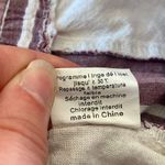 Cherry Paris Striped Pink & White Drawstring Lounge Pants Womens Medium Photo 13