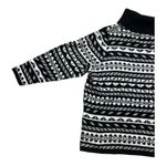 Lane Bryant  Plus Size 22/24 Black White Acrylic Pullover Sweater Turtleneck Knit Photo 6