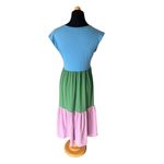 VILAGALLO TIERED RAINBOW DRESS SIZE 36 EU, 6 USA Photo 1