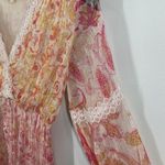 Rococo Sand candy long maxi belted dress size XS Pink Photo 5