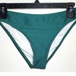 Cupshe Ribbed Low Waisted Mid Cut Cheeky Bikini Bottom Small NEW Photo 1