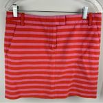 J.Crew  Gorgeous Salmon & Pink Stripe Mini Skirt- size 6 Photo 7