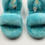 UGG  Oh Yeah Slide Size 7 Slipper Shoe Teal Sky Blue Photo 3