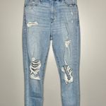 Abercrombie & Fitch High Rise Super Skinny Ankle Curve Love Distressed Jeans Photo 0