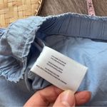 Gap  blue linen drawstring‎ pants Photo 5