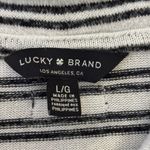Lucky Brand Black and White Striped Sweater Photo 1