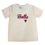 Nba Chicago Bulls Women's Short Sleeve Vintage Logo T-Shirt in Beige, M Photo 1