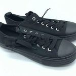 Twisted  Womens Low Top Fabric Sneakers Lace Up Black Size 8 Photo 0