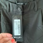 Nasty Gal NWT | High Waisted Turn Up Hem Wide Leg Trousers Black Size 10 Photo 1