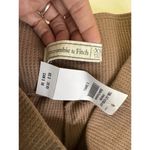 Abercrombie & Fitch NWT Beige Thermal Waffle Knit High Rise Wide Leg Pants Sz XS Photo 3