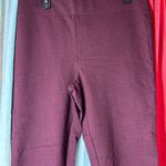 Loft  Deep Red/maroon stretchy leggings Photo 1