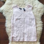 Liz Claiborne Vintage brushed Silk pale blush rosey pink tank v neck Photo 3