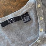 Love Ever After Short Sleeve Pullover Sweater with Collar Cutouts & Rhin… Size XL Photo 3